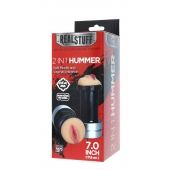 Двусторонний мастурбатор REALSTUFF 2 IN 1 HUMMER MOUTH   VAGINA - ротик и вагина - Dream Toys - в Астрахани купить с доставкой