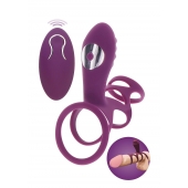 Фиолетовая эрекционная вибронасадка Halo Halo C-Ring Sleeve - Toy Joy - в Астрахани купить с доставкой