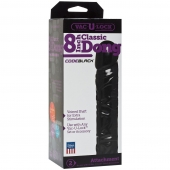 Насадка-фаллоимитатор Vac-U-Lock CodeBlack 8 Inch Classic Dong - 19,3 см. - Doc Johnson - купить с доставкой в Астрахани