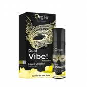 Съедобный жидкий вибратор Dual Vibe! со вкусом лимонного джина с тоником - 15 мл. - ORGIE - купить с доставкой в Астрахани