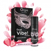 Съедобный жидкий вибратор Dual Vibe! со вкусом клубничного джина с тоником - 15 мл. - ORGIE - купить с доставкой в Астрахани