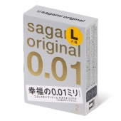 Презервативы Sagami Original 0.01 L-size увеличенного размера - 2 шт. - Sagami - купить с доставкой в Астрахани