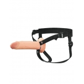 Полый страпон на ремнях 8’’ Hollow Silicone Strap-on - Pipedream - купить с доставкой в Астрахани