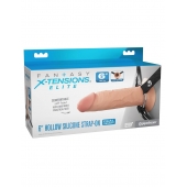 Полый страпон на ремнях 6’’ Hollow Silicone Strap-on - Pipedream - купить с доставкой в Астрахани
