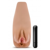 Маструбатор-вагина с вибрацией Soft   Wet Renata Realistic Tan Masturbator - Blush Novelties - в Астрахани купить с доставкой