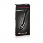 Вибратор с электростимуляцией Tickling Truman Black Edition - 27 см. - MyStim - купить с доставкой в Астрахани