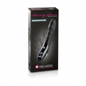 Вибратор с электростимуляцией Sizzling Simon Black Edition - 27 см. - MyStim - купить с доставкой в Астрахани