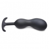 Черный массажер простаты с утяжелителями Premium Silicone Weighted Prostate Plug XL - 20,8 см. - XR Brands - в Астрахани купить с доставкой