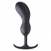 Черный массажер простаты с утяжелителями Premium Silicone Weighted Prostate Plug XL - 20,8 см. - XR Brands - в Астрахани купить с доставкой