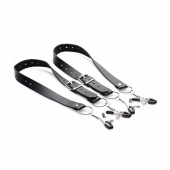 Ремни с зажимами для половых губ Spread Labia Spreader Straps with Clamps - XR Brands - купить с доставкой в Астрахани