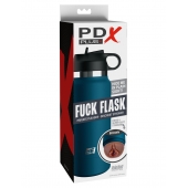 Смуглый мастурбатор-вагина в синей колбе F*ck Flask - Pipedream - в Астрахани купить с доставкой