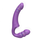 Фиолетовый безремневой страпон Straples Strap-On Dildo - Erokay - купить с доставкой в Астрахани