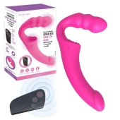 Розовый безремневой страпон Straples Strap-On Dildo - Erokay - купить с доставкой в Астрахани