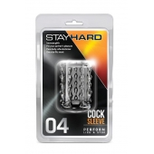 Прозрачная насадка с бороздками STAY HARD COCK SLEEVE 04 CLEAR - Blush Novelties - в Астрахани купить с доставкой