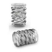 Прозрачная насадка с объёмными чёрточками STAY HARD COCK SLEEVE 06 CLEAR - Blush Novelties - в Астрахани купить с доставкой