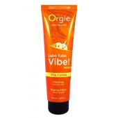 Гель с эффектом вибрации Lube Tube Vibe Medium Pina Colada - 100 мл. - ORGIE - купить с доставкой в Астрахани