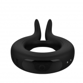 Черное эрекционное кольцо Marry Me Rechargeable Vibrating Cockring - Adrien Lastic - в Астрахани купить с доставкой