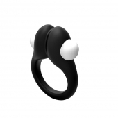 Черное эрекционное кольцо Zippy Vibrating Ring With Bullet - Adrien Lastic - в Астрахани купить с доставкой