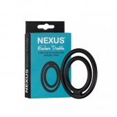 Черное двойное эрекционное кольцо Nexus Enduro Double - Nexus Range - в Астрахани купить с доставкой