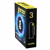 Супертонкие презервативы Ganzo Invisible - 3 шт. - Ganzo - купить с доставкой в Астрахани