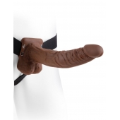 Полый мужской фаллопротез Hollow Strap-On with Balls - 24 см. - Pipedream - купить с доставкой в Астрахани