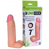 Фаллическая насадка Харнесс UNICOCK 7  - 19 см. - LOVETOY (А-Полимер) - купить с доставкой в Астрахани