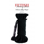 Черная веревка для фиксации Deluxe Silky Rope - 9,75 м. - Pipedream - купить с доставкой в Астрахани