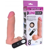 Фаллическая насадка Харнесс UNICOCK 8  с вибрацией - 20 см. - LOVETOY (А-Полимер) - купить с доставкой в Астрахани