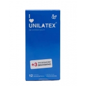 Классические презервативы Unilatex Natural Plain - 12 шт. + 3 шт. в подарок - Unilatex - купить с доставкой в Астрахани