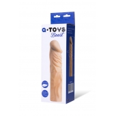 Насадка с ярко выраженной головкой и рельефным стволом - 19 см. - A-toys - в Астрахани купить с доставкой