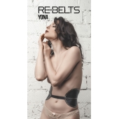 Пояс с клёпками Yona Black - Rebelts - купить с доставкой в Астрахани