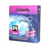 Стимулирующая насадка со спиралью из усиков Platino  Шторм - Sitabella - купить с доставкой в Астрахани