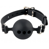 Силиконовый кляп-шар с отверстиями для дыхания Silicone Breathable Ball Gag Small - Pipedream - купить с доставкой в Астрахани