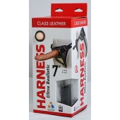 Насадка-фаллоимитатор на кожаных трусиках Harness Ultra Realistic 7  - 18 см. - LOVETOY (А-Полимер) - купить с доставкой в Астрахани