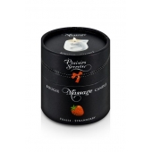 Массажная свеча с ароматом клубники Bougie de Massage Gourmande Fraise - 80 мл. - Plaisir Secret - купить с доставкой в Астрахани