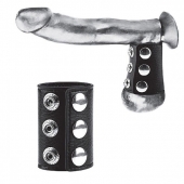 Утяжка на пенис на кнопочках 100% PVC STRAP WITH METAL SNAP - BlueLine - купить с доставкой в Астрахани