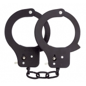 Чёрные наручники из листового металла BONDX METAL CUFFS BLACK - Dream Toys - купить с доставкой в Астрахани