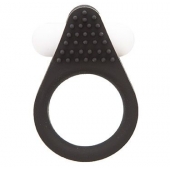 Чёрное эрекционное кольцо LIT-UP SILICONE STIMU RING 1 BLACK - Dream Toys - в Астрахани купить с доставкой
