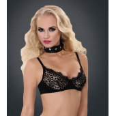 Полиуретановый ошейник с пуклями и D-кольцами Collar with Studs - Blush Novelties - купить с доставкой в Астрахани