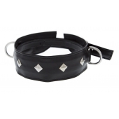 Полиуретановый ошейник с пуклями и D-кольцами Collar with Studs - Blush Novelties - купить с доставкой в Астрахани