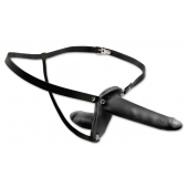 Женский страпон с вагинальной пробкой Double Penetrix Strap-on - 15 см. - Pipedream - купить с доставкой в Астрахани