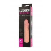 Телесная насадка-удлинитель Extension sleeve - 17 см. - Sitabella - в Астрахани купить с доставкой