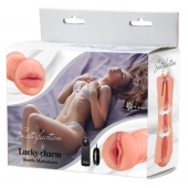 Двусторонний мастурбатор с вибропулей Satisfaction Lucky charm - Lola Games - в Астрахани купить с доставкой