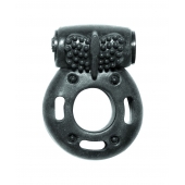 Черное эрекционное кольцо с вибрацией Rings Axle-pin - Lola Games - в Астрахани купить с доставкой