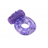Фиолетовое эрекционное кольцо с вибрацией Rings Axle-pin - Lola Games - в Астрахани купить с доставкой