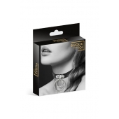 Черный чокер с двумя кольцами - Bijoux Pour Toi - купить с доставкой в Астрахани