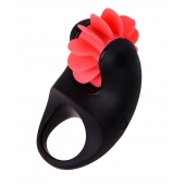 Чёрно-красное эрекционное виброкольцо Erotist - Erotist Adult Toys - в Астрахани купить с доставкой