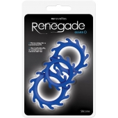 Набор из 3 синих эрекционных колец Renegade Gears - NS Novelties - в Астрахани купить с доставкой