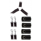 Комплект наручников и поножей LUXURIOUS BED RESTRAINT CUFF SET - Blush Novelties - купить с доставкой в Астрахани