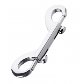 Серебристый двухсторонний карабин TOYFA Metal - ToyFa - купить с доставкой в Астрахани